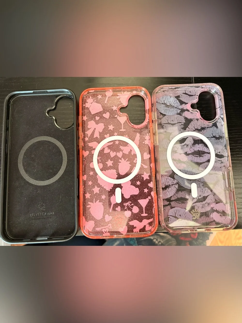 3 piece Velvet Caviar IPhone 16 plus bundle